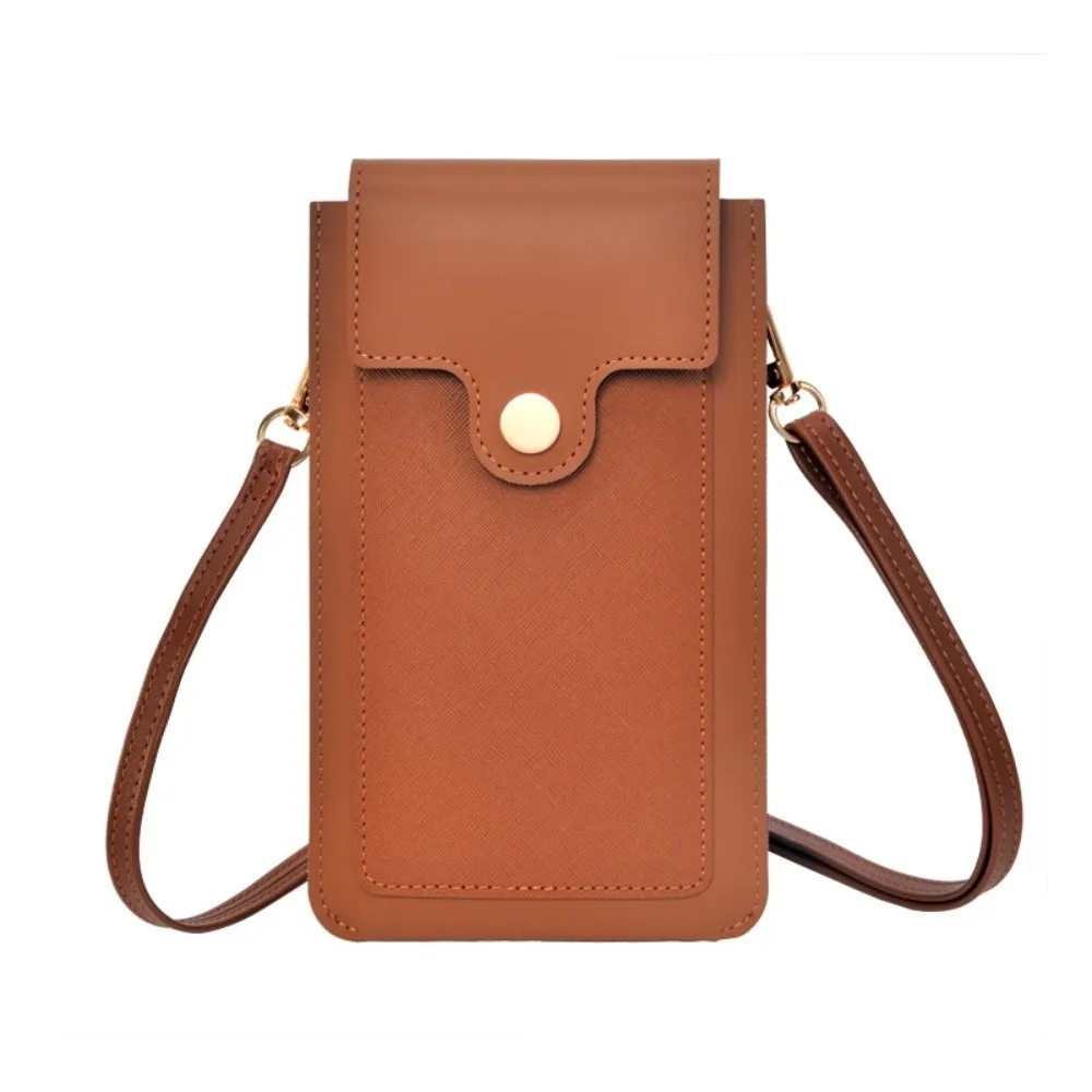 New PU Leather Touch Screen Phone Bag Zipper Flap Wallet RFID Anti Theft Purse Large Capacity Multifunctional Handbag For Women