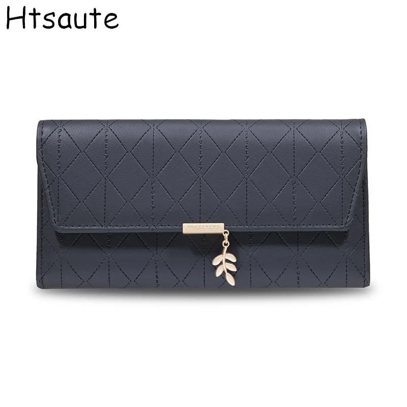 Long Hasp Women PU Leather Wallet Clutch Bag with Wristlet Fashion Card Holder Coin Purse Cellphone Bag Female Money Bag