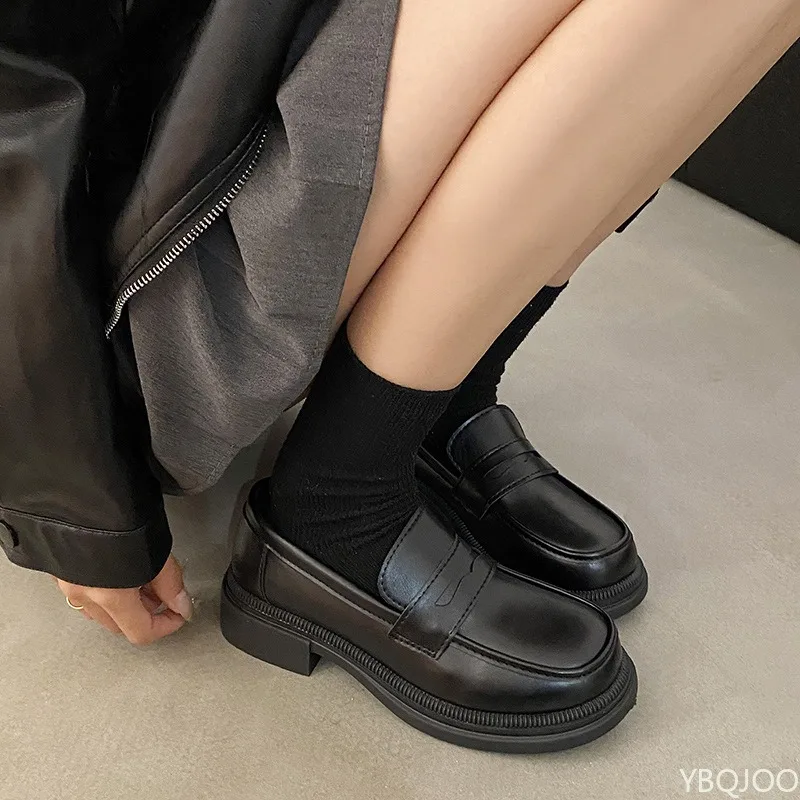 봄 가을 신상 플러스 사이즈 패셔너블 다용도 여성 신발 우아한 미니멀리스트 두꺼운 밑창 여성 신발