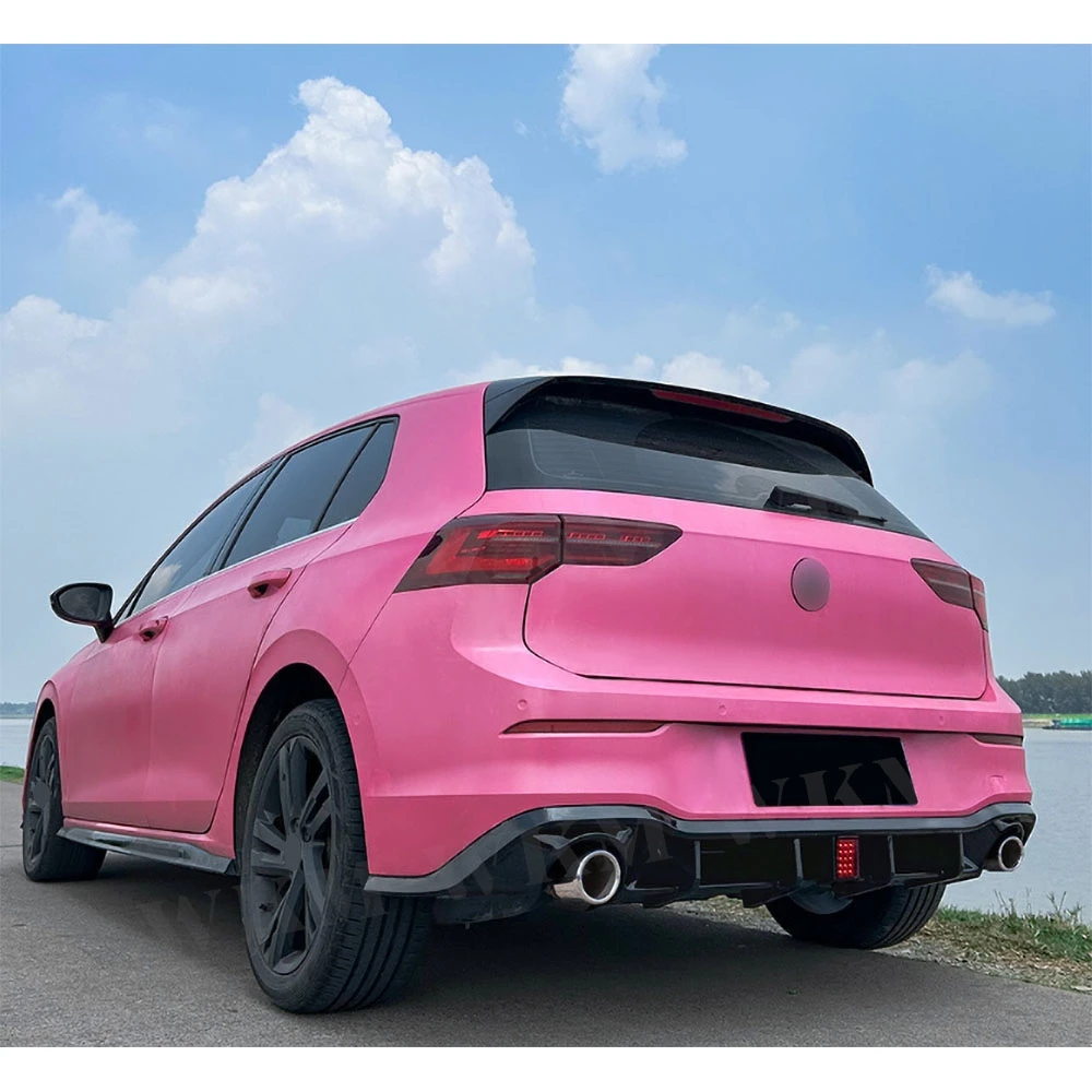 

Rear Bumper Diffuser Lip For Volkswagen Golf 8 MK8 Rline GTI 2020-2023 ABS Rear Lip With Light Bodykit Auto Para Accessories