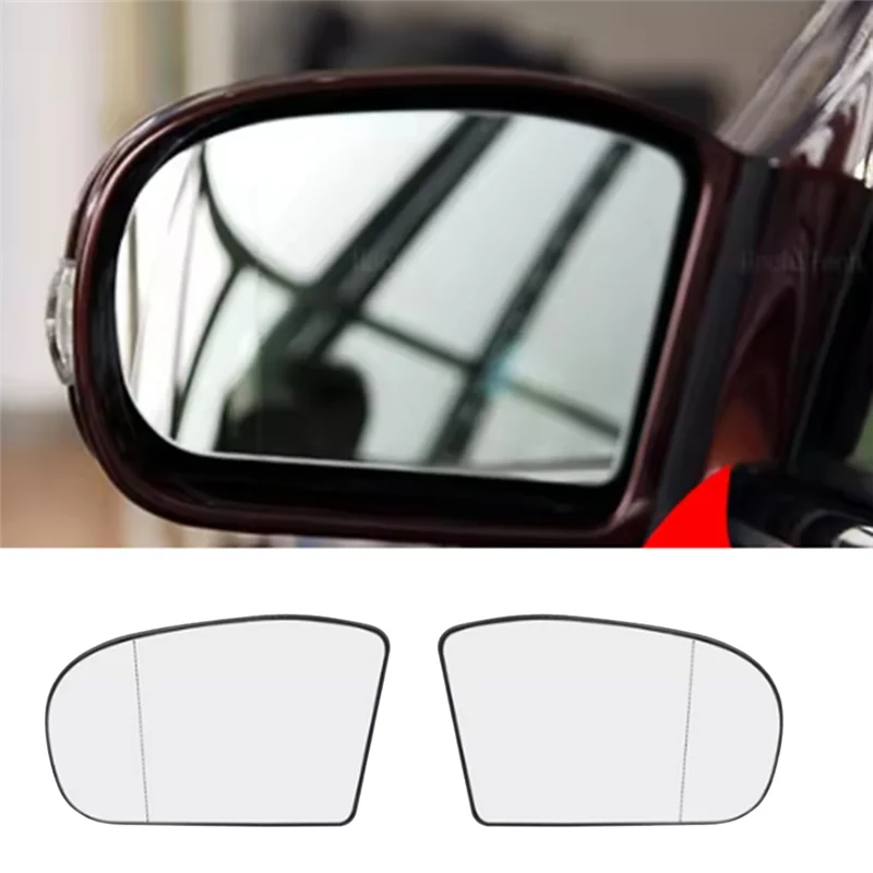For C-Class W203 E-Class W211 Compatible Car Reversing Mirror Lens Rear Mirror Glass Replacement Parts
