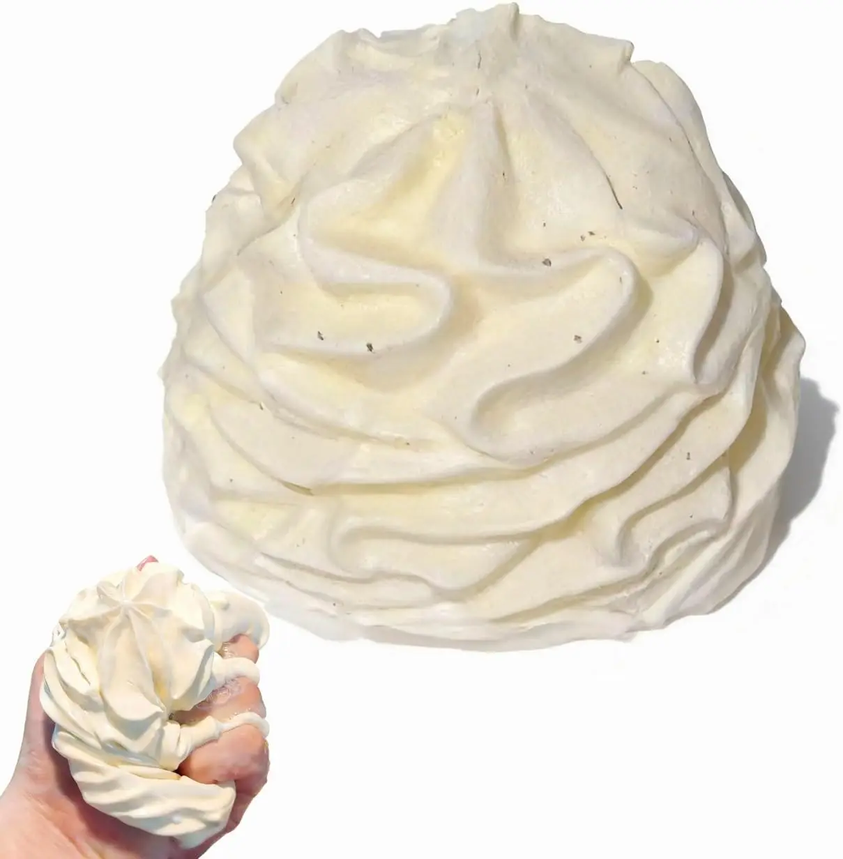 Cream Roll Squishy, Squishy Cake Slow Rising Squeeze Toy, Sticky Squishies Made to Hand Silicone Fidget Sqeeze, Stress Relief