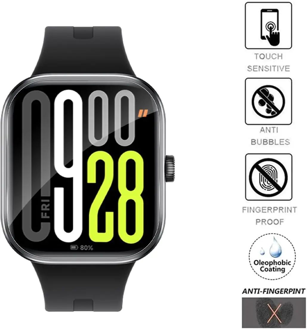 3pcs Hydrogel Protective Film For Redmi Watch 5 Screen Protector HD Clear Anti-scratch Protection Film Smartwatch Accessories