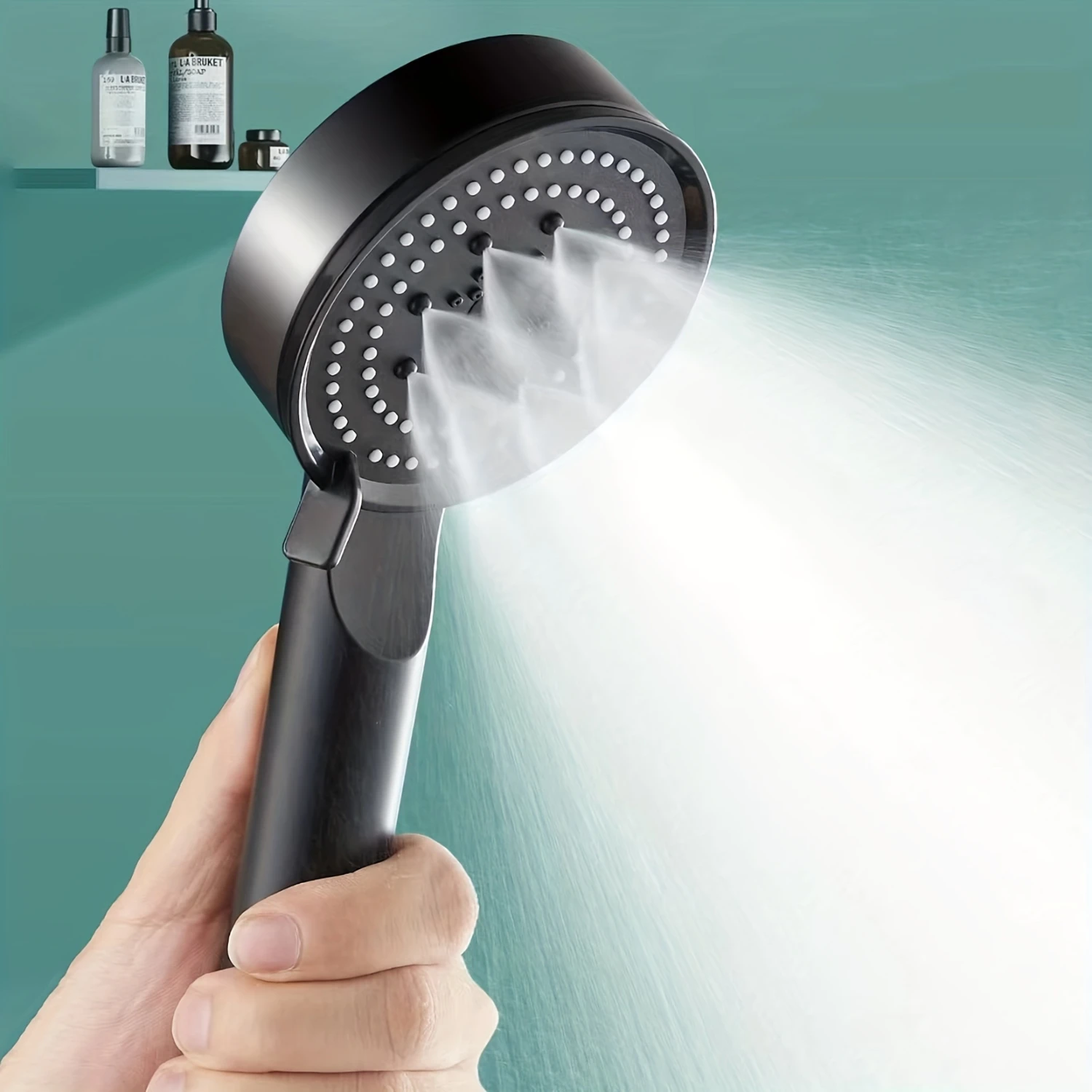 5- Adjustable Handheld Shower Head  High Pressure, Multi-Functional, Wall-Mounted, Daily Shower Spray Nozzle for Bathroom