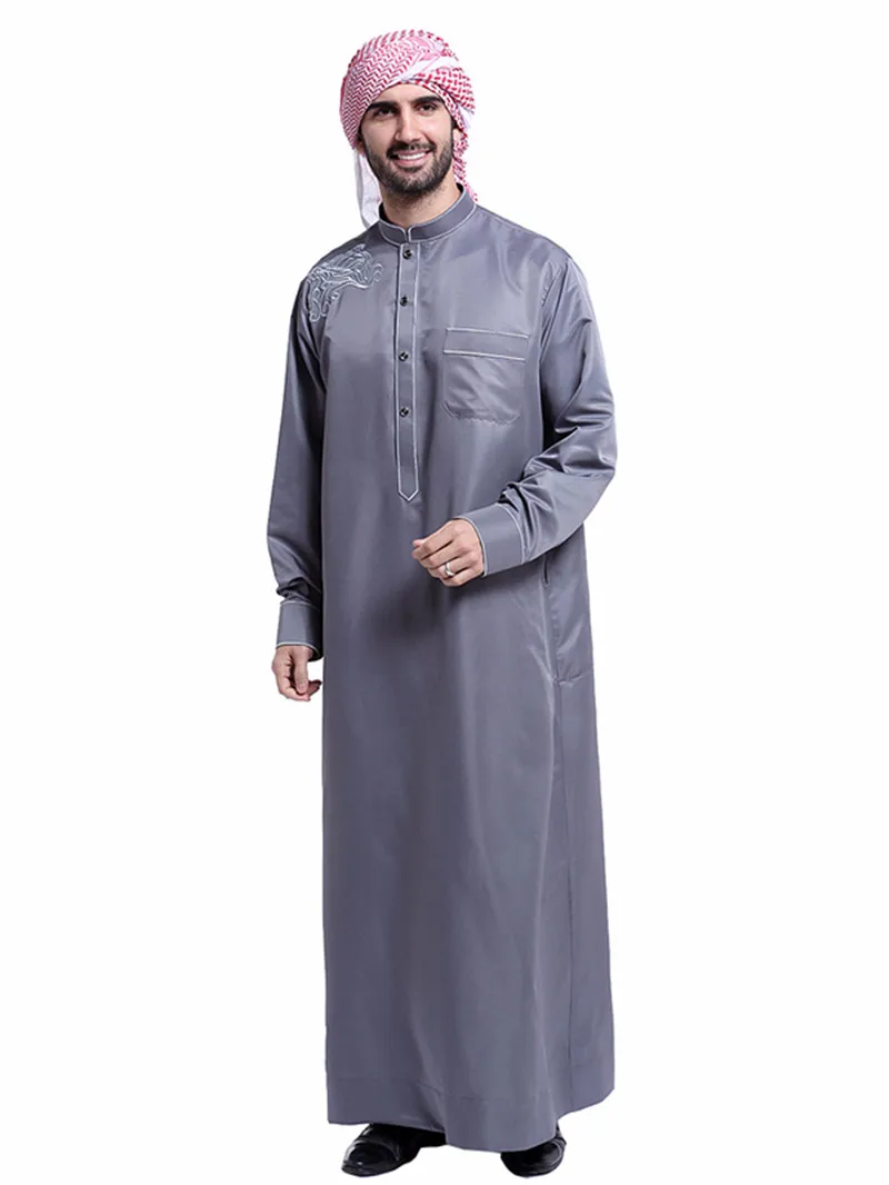 I nuovi abiti da uomo arabi musulmani del medio oriente con ricami abbigliamento tradizionale maschile quattro stagioni possono indossare facili da pulire