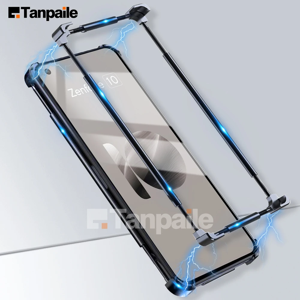 

Stainless Aluminum Metal Bumper Border Case for Asus Zenfone 10 9 8 11 Ultra Frame Shockproof Lock Cover