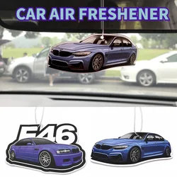 Racing Culture Car Air Freshener Fashion Solid Paper Car Shape Perfume JDM Decoration Car Mirror Hanging Accessories for Bmw E46