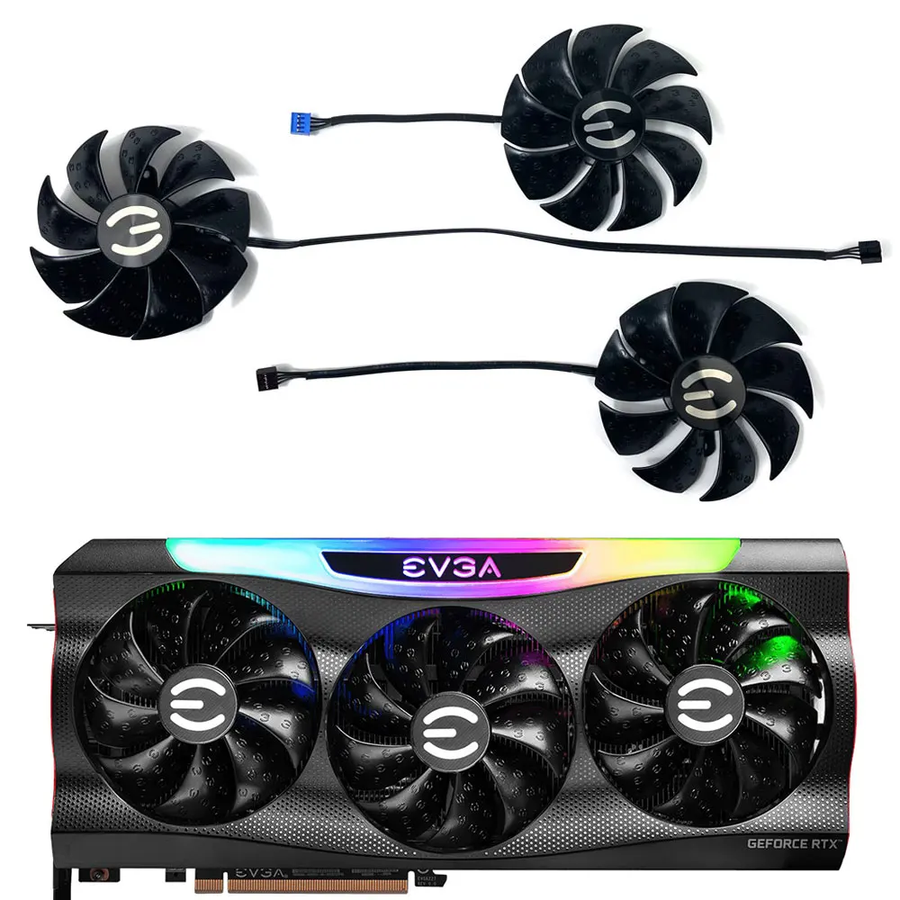 Ventilador de refrigeração para EVGA GeForce, RTX3080, RTX 3090, FTW3 Ultra, PLD09220S12H, 87mm, 4Pin, RTX3090, 3080, TI 3070, FTW3 ULTRA