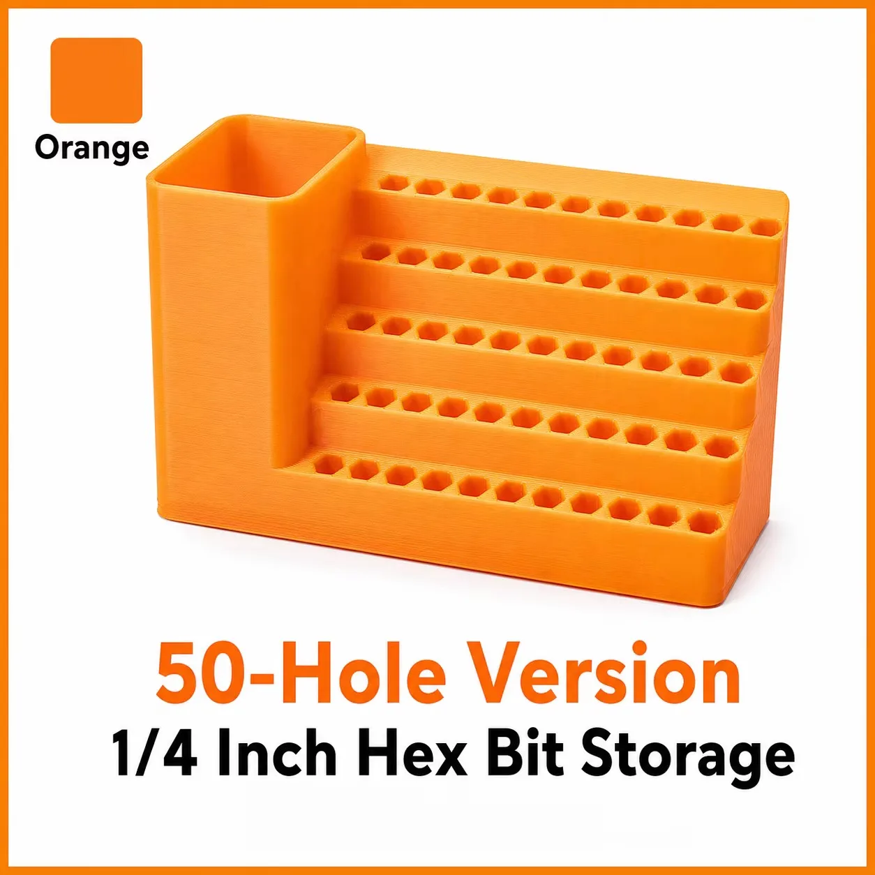 Rafford 50 Hole Screwdriver Bit Holder Organizer Rack image 3