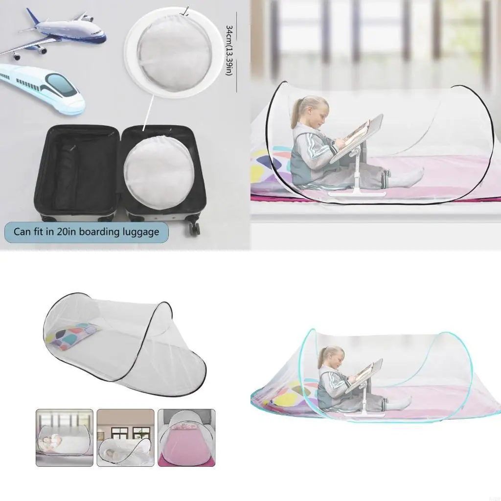 

54DF Breathable Mesh Netting for Single Bed Portable Travel Tent with Up Designing Foldable Camping Tent Cover