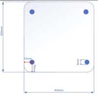 Funssor  kobra 3 max 3D Printer Heated Bed 110/220V 800W Silicone Heater Pad Hotbed