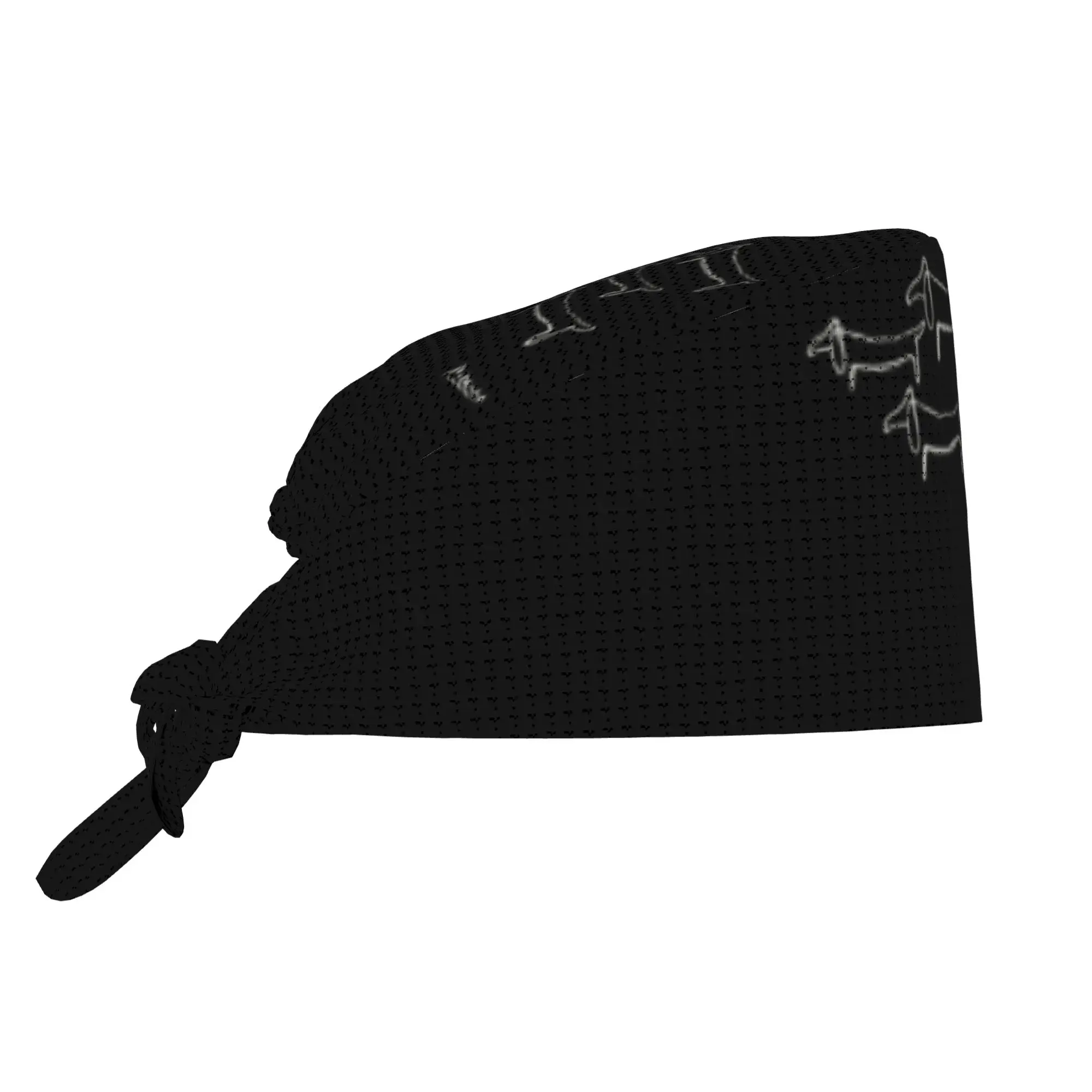 Pablo Picasso Line Art Dachshund Cleaning Working Cap  Wild Wiener Dog Scrub Cap Surgicals Hat Nurse Scrubs Hat For Dentist