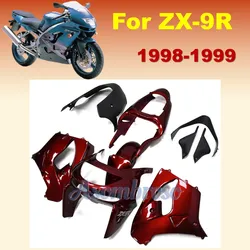 For Ninja 1998 1999 ZX-9R ZX 9R 98 99 Motorcycle Fairing Dark Red Body Kit ABS Plastic Injection Molding