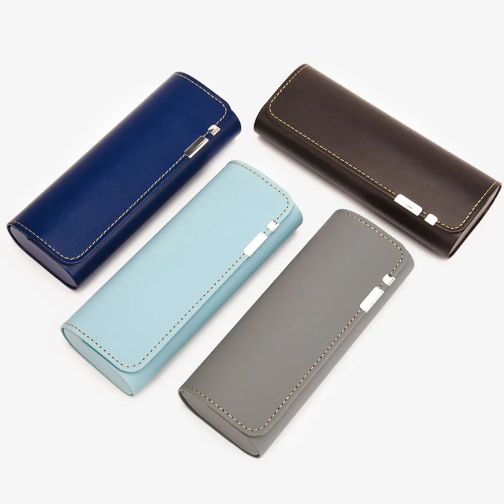 Britischer Stil Magnetisches Brillenetui Neues Leder Mode Myopie High-End Unisex Brillenetui Handgefertigtes Brillenetui