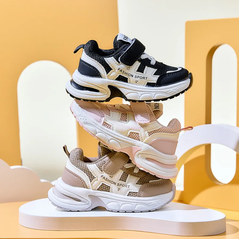 

Новинка осени 2023 года, детская обувь, сетчатые дышащие детские кроссовки, уличная спортивная обувь, удобная модная обувь на мягкой подошве для девочек и мальчиков