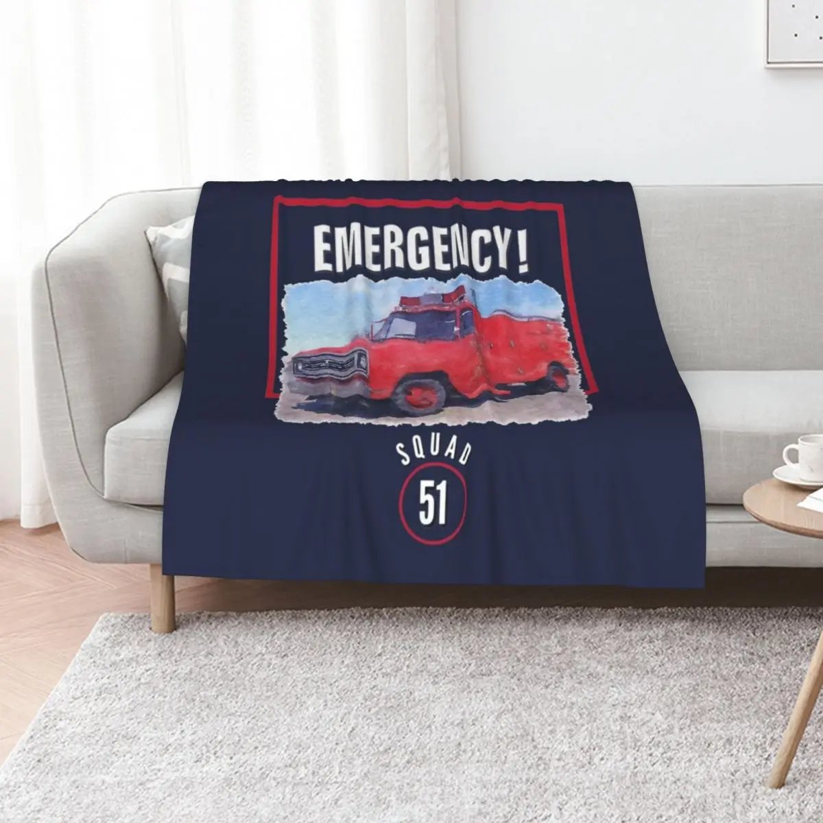 Emergency Squad 51 Truck Throw Blanket anime Luxury Thicken Bed Retros Picnic Plush Blankets