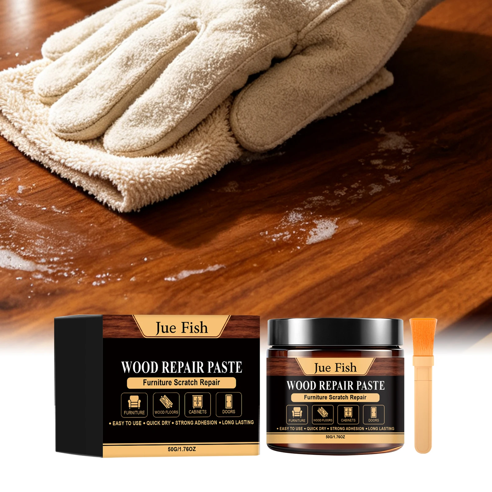 Wood Repair Paste Wood Filler Paste For Scratches For Covering Repairing Surfaces Imperfections Wood Floors Cabinets Doors