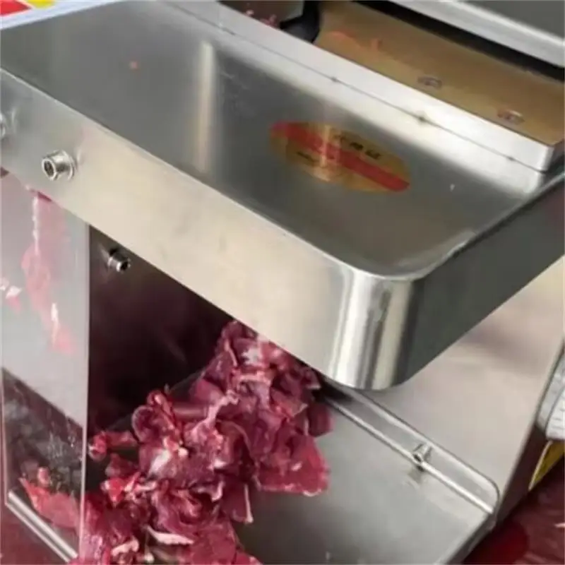 

Мясорезка из нержавеющей стали, машина для резки свежего мяса для горячего горшка, ресторана, столовой, отеля, машина для резки мяса