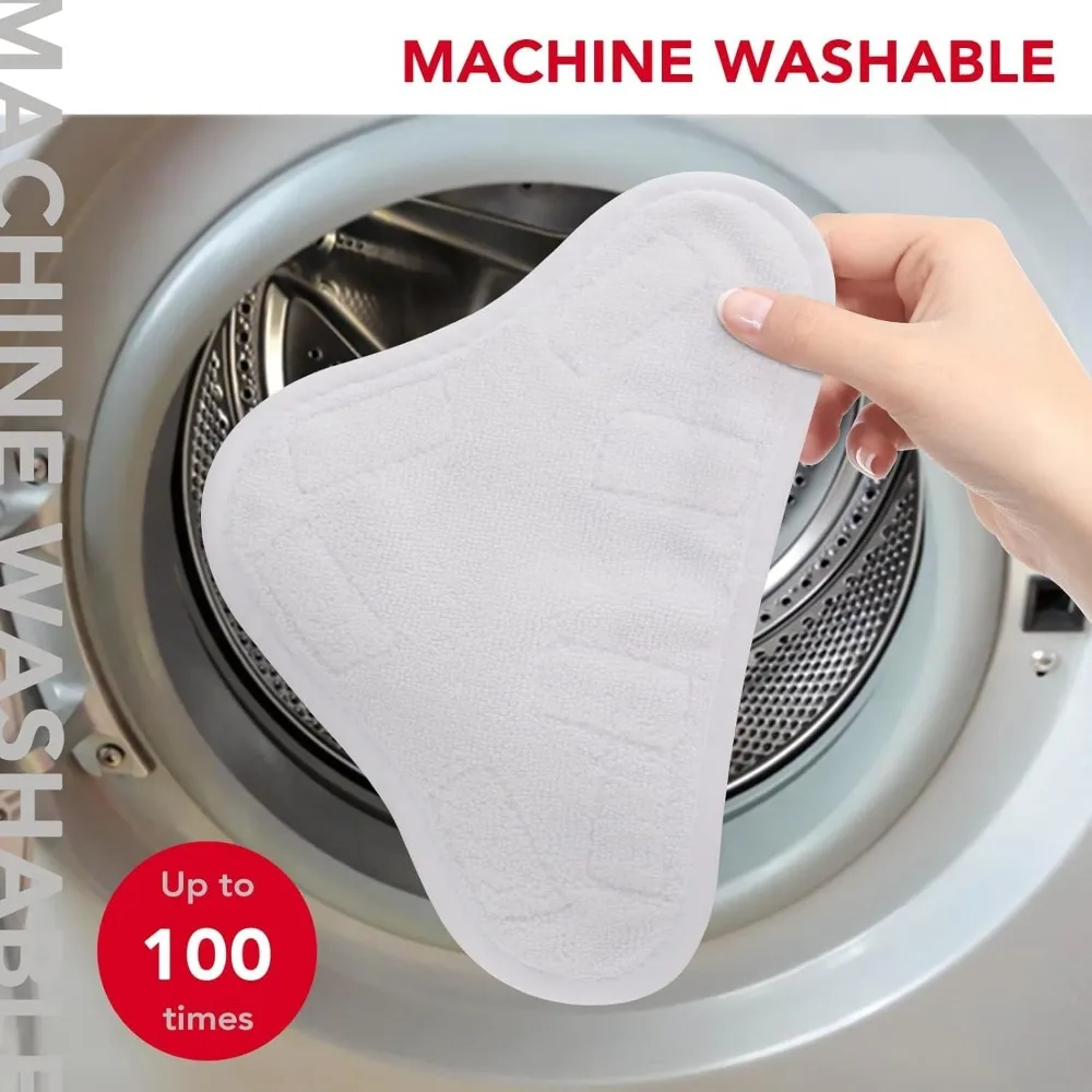 12-teiliges Mikrofaser-Dampfmopp-Pad, Ersatz, kompatibel mit H2O H20 Mop X5 Dampf-Dampfreinern, waschbar und wiederverwendbar –