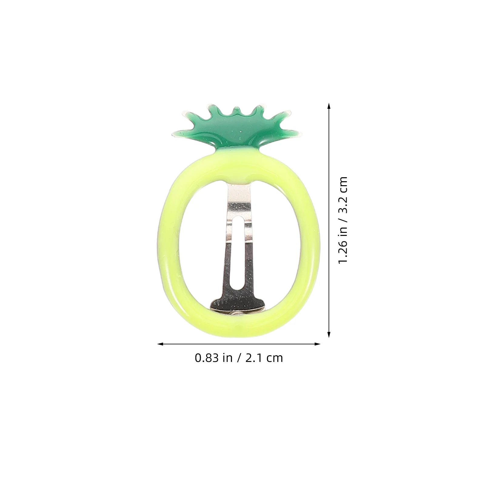 6 pezzi fermagli per capelli frutta cartone animato metallo colorato accessori per capelli per bambine adorabili mollette forcine per bambini forcine per bambini