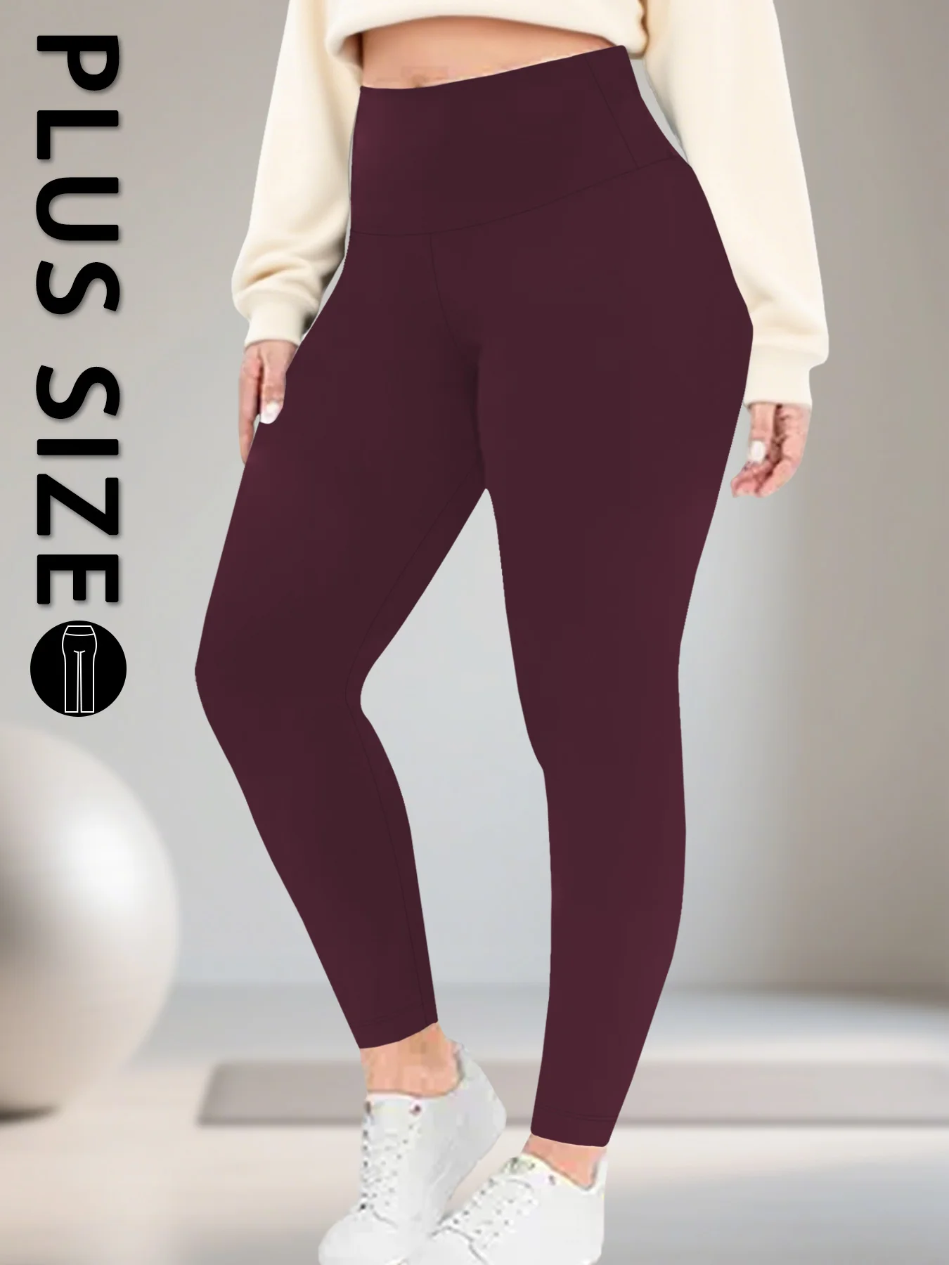 

Женские леггинсы больших размеров с высокой талией - супермягкая ткань с эффектом коррекции живота, идеально подходят для йоги, бега и домашних занятий.