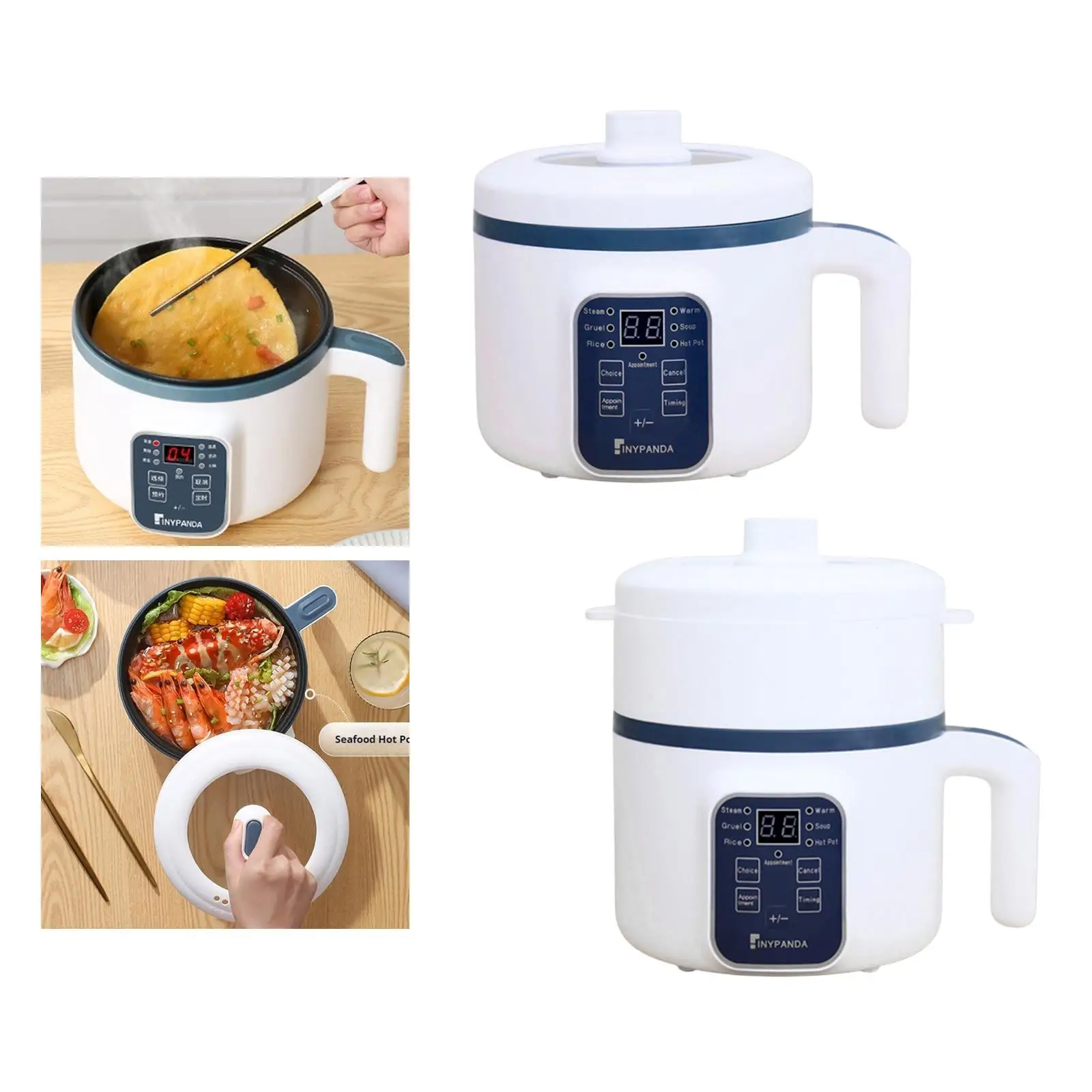 وعاء تسخين كهربائي منزلي سهل الاستخدام لبيض شابو شابو دقيق الشوفان