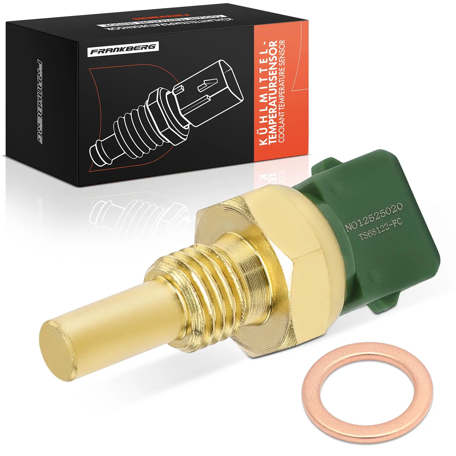 Frankberg 1x Koelvloeistoftemperatuursensor Temperatuursensor voor Volvo XC40 Alfa Romeo 156 Fiat 6081224 7738223 6081220 13641288158