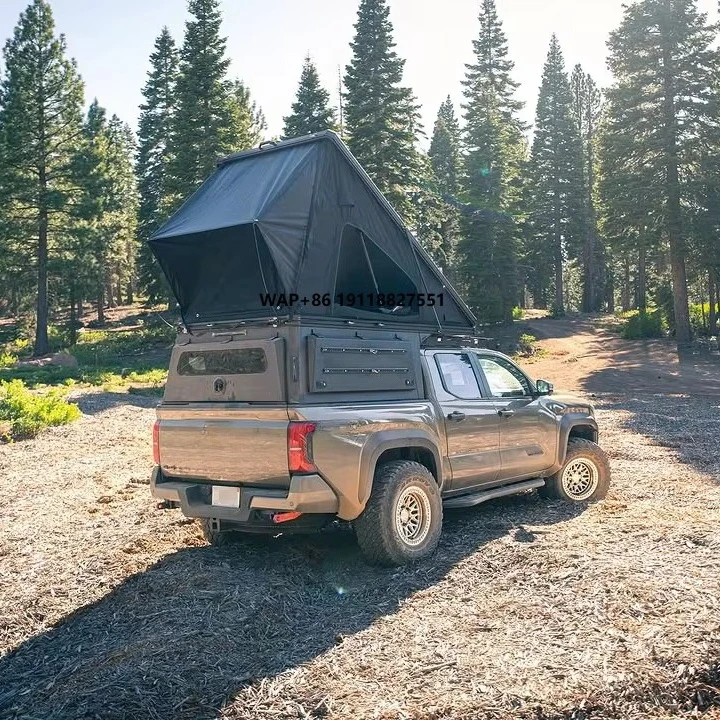 Aluminium Shell Off-Road Slide Pickup Camper Pop Tent for Ranger forHilux  BT50-Comfortable Stylish Made