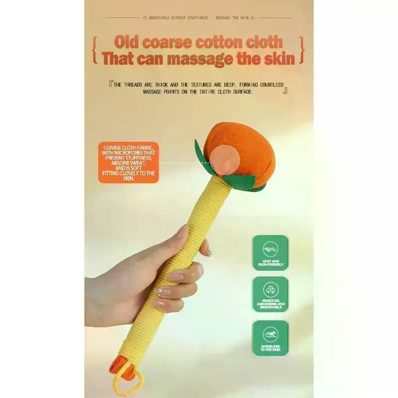 Ai Cao Meridian Massage Hammer Persimmon-Shaped Handheld Tool For Full Body Therapy Neck, Shoulder