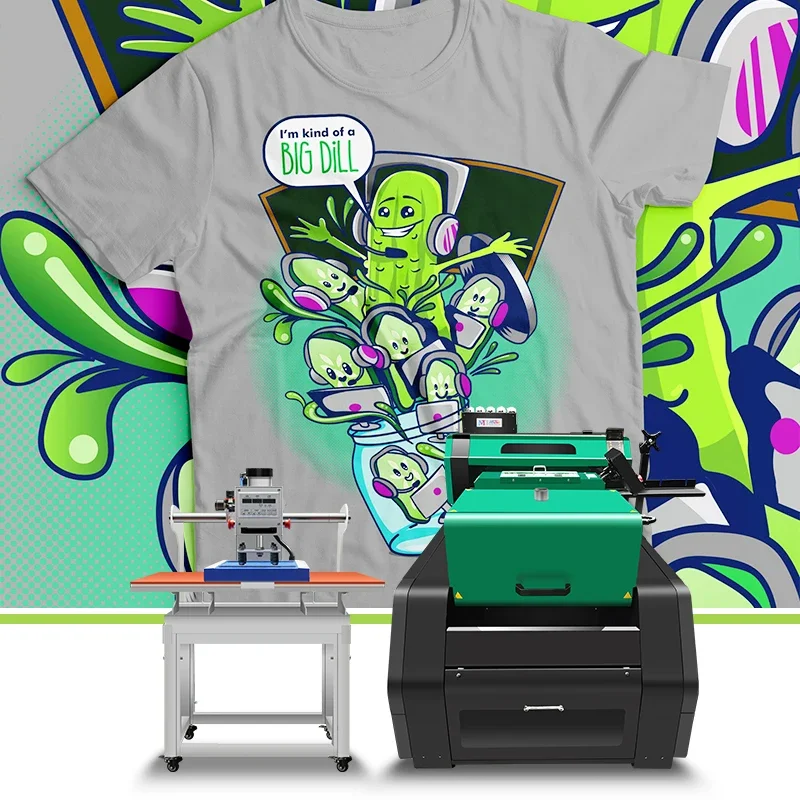 Low Investment MTuTech Digital All in One DTF Printer with Bright Colors, Good Gradations, and No Fades