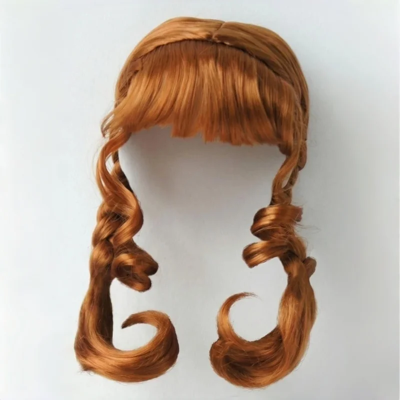JD624 11-12inch 28-30cm Complex Double French Braids Synthetic Mohair BJD Doll Wigs Porcelain Doll Accessories