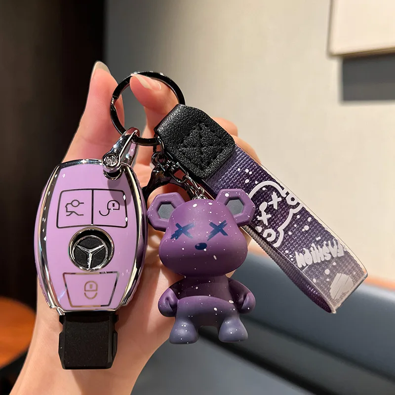 غطاء حماية مفتاح السيارة عن بعد ، AMG علبة من البولي يوريثان ، فوب ، مرسيدس بنز A ، C ، E ، S ، G الفئة ، GLA ، CLA ، GLK ، GLC ، CLS ، W204 ، W463 ، w176, W251, W205 #4