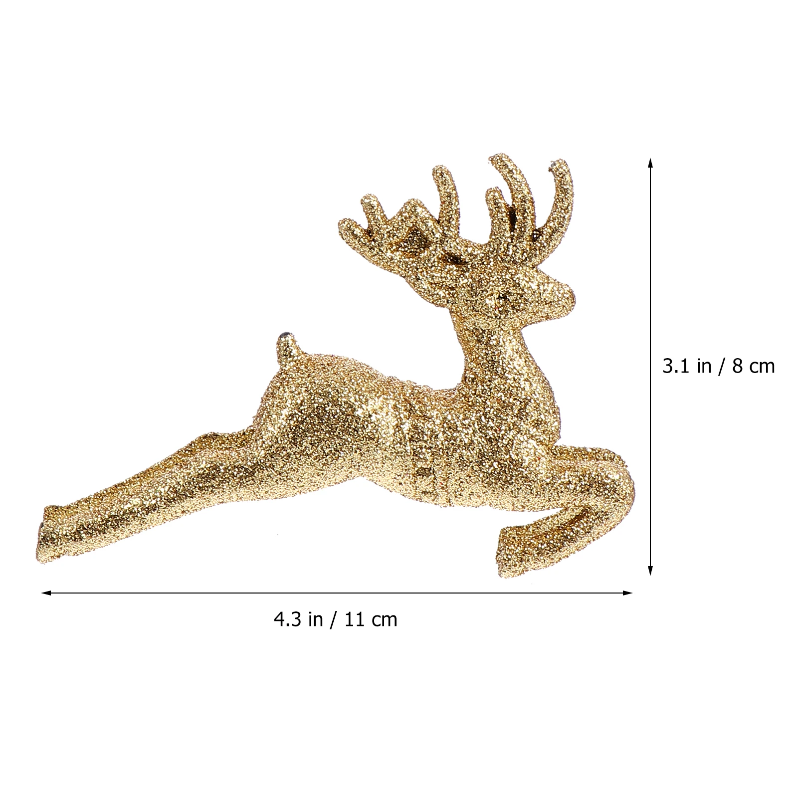 

12pcs Running Christmas Christmas Adornment Tree Topper Decor Treetop Decor Festive Home Party Tree Topper Decoration