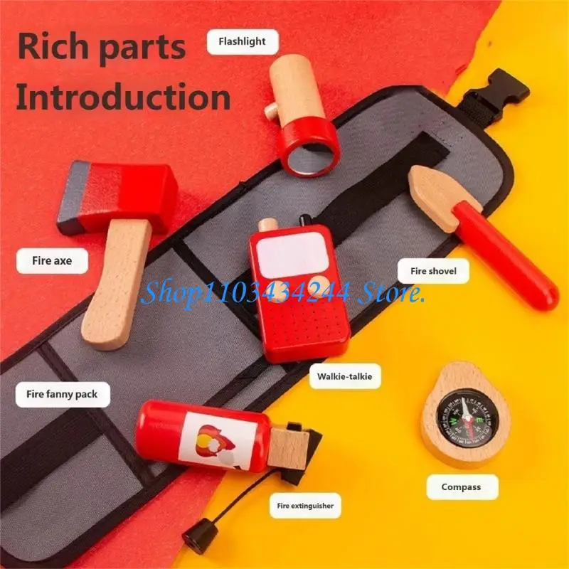 Fun Wooden Professional Role Play Toy Set For Kids Imagination Development