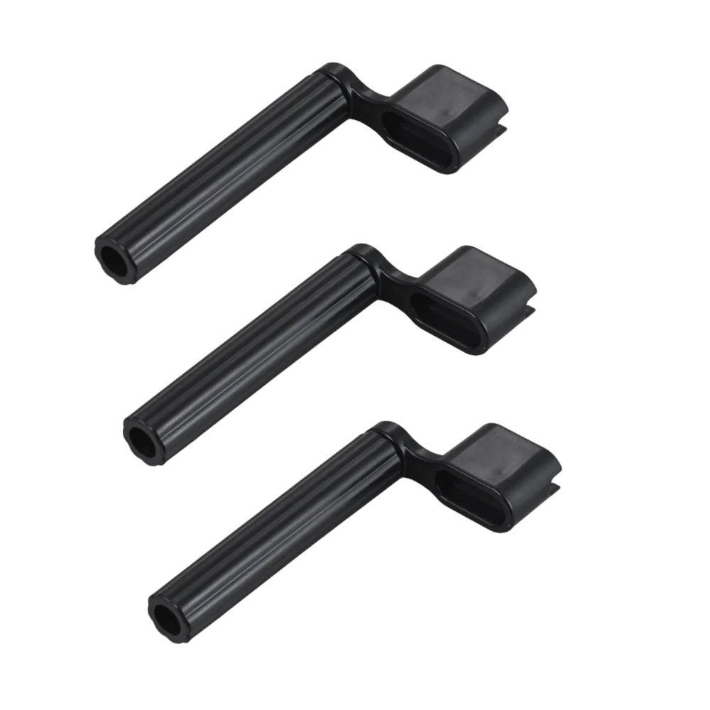 3PCS Plastic Material Guitar String Winder Black Color Guitar Peg Winder Guitar Maintenance Tool Guitar Bass String Change