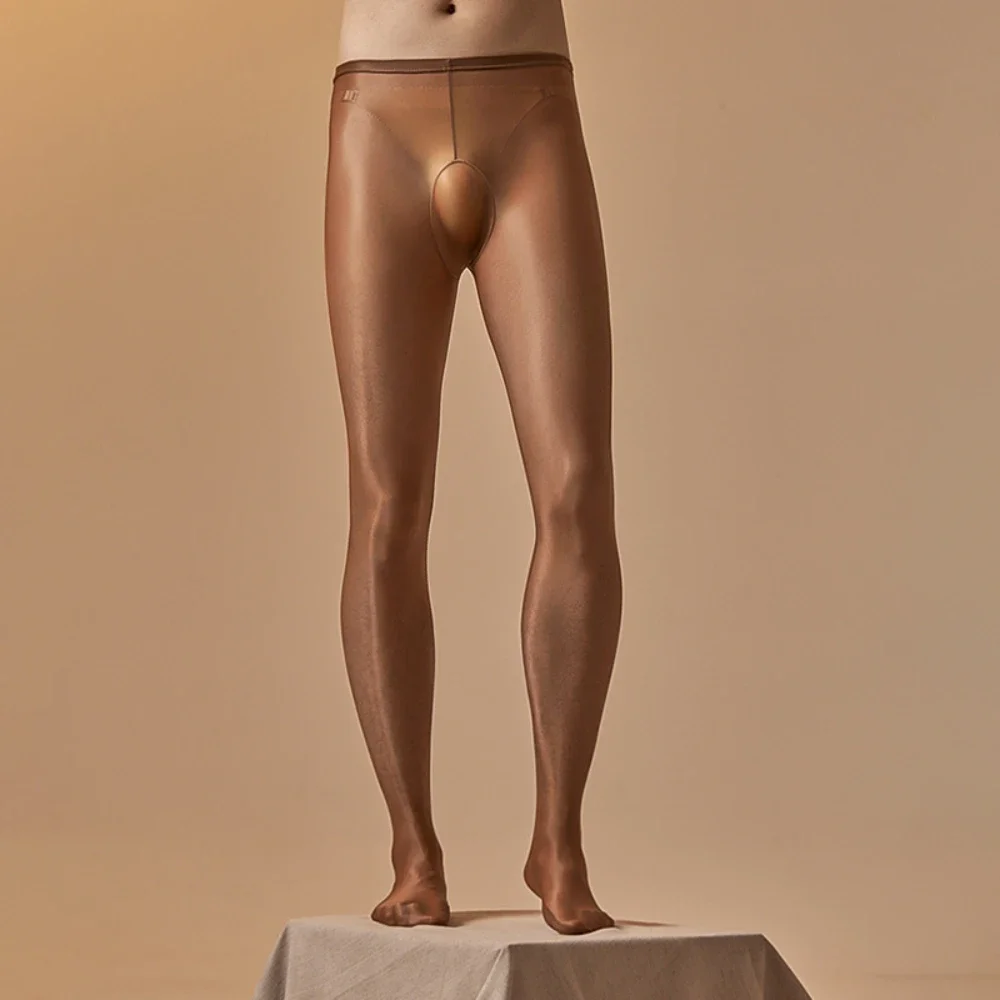 남성 UltraThin 팬티 스타킹 얇은 스타킹 부드러운 탄성 스타킹 9 포인트 바지 원활한 투명 바디 슈트 Bodyhose Hosiery