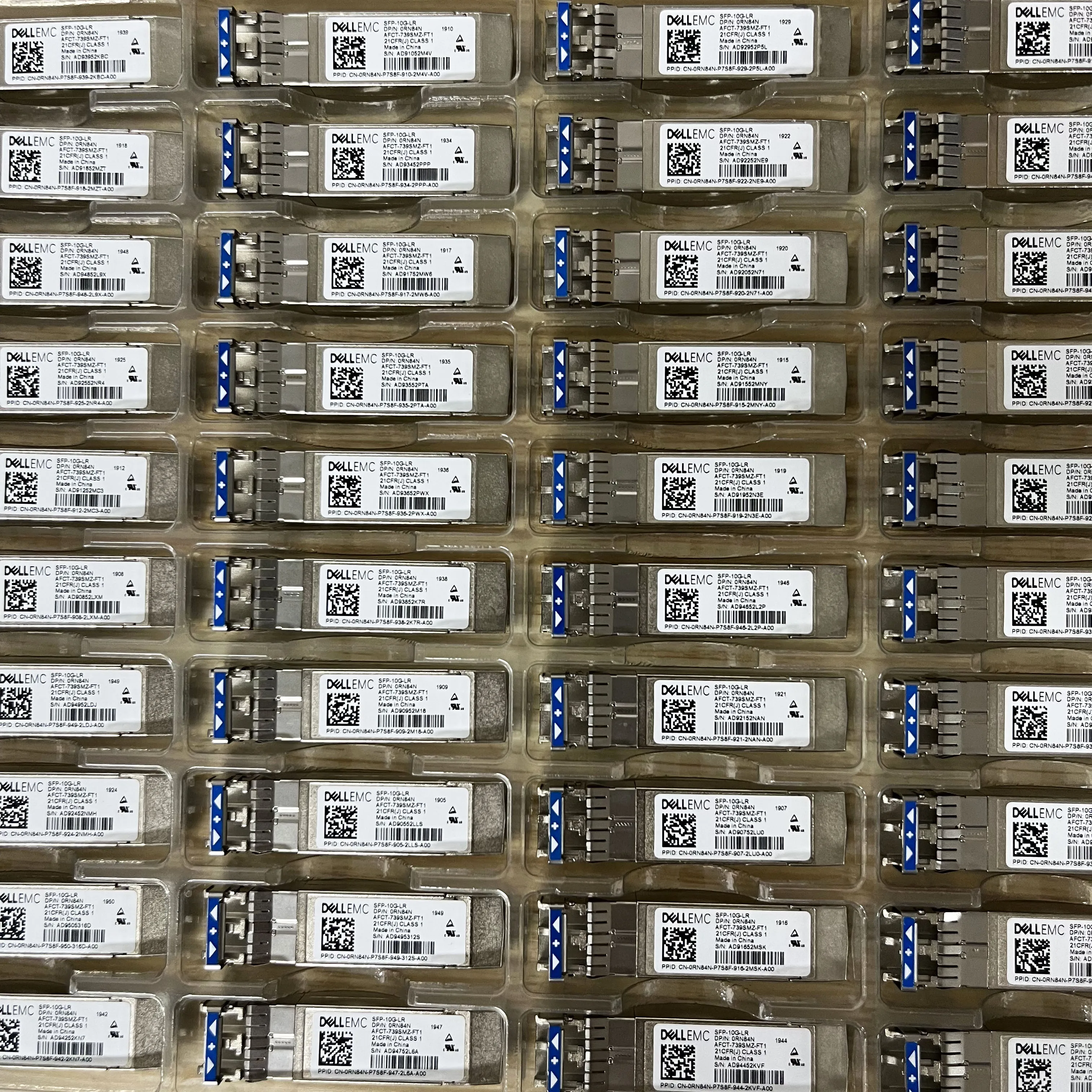 Dell RN84N SFP-10G-LR 10GBase LR 1310nm AFCT-739SMZ-FT1 SMF LC وحدة الإرسال والاستقبال البصرية