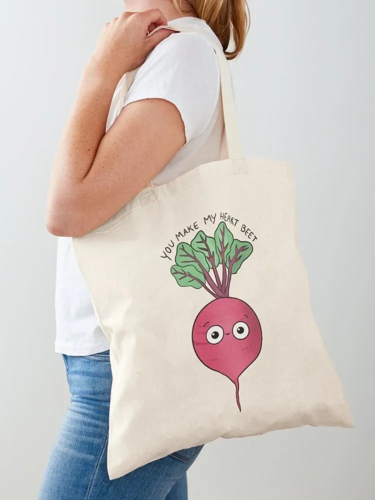 

You Make my Heart Beet Tote Bag shopper bags for women Women's tote bag reusable shopping bag shopper bags