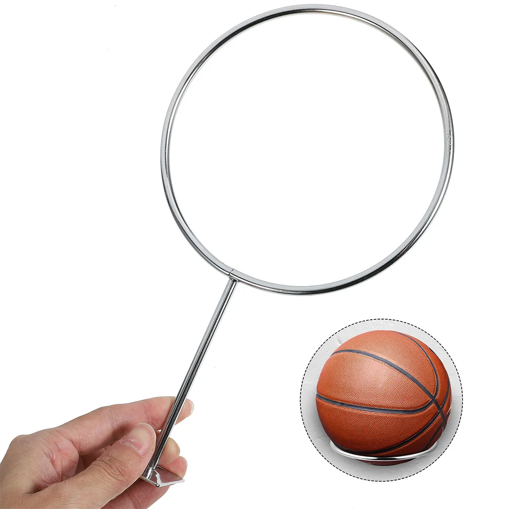 

2Pcs Wall Mounted Ball Holder Sturdy Metal Stand for Basketball Soccer Football Display and Storage Multi-Function Sports