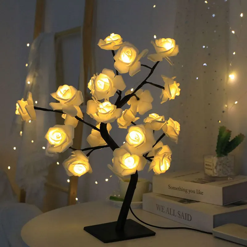

Светодиодные гирлянды в виде роз, идеально подходят для украшения комнат, домашнего декора, вечеринок и создания праздничной атмосферы.