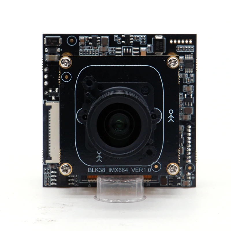 NEW 4MP 60fps IMX664 IP Camera Module With Starlight Lens CCTV Camera PCB Board Hi3519DV500 SDK BT1120 Interface SIP-K664K5B-F1