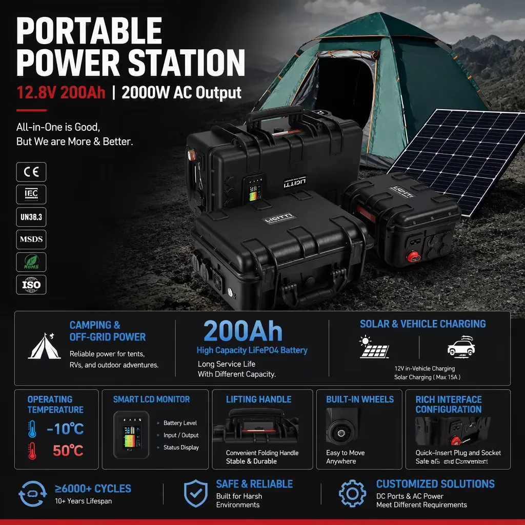 Générateur à batterie lithium, - Portable Power Station 2000W Lifepo4 avis et prix