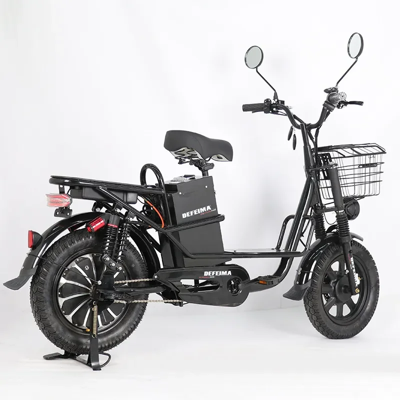 16 Inch Electric Bike for Food Delivery Heavy Duty Cargo E-Bike with Large Load Capacity for Takeaway Service