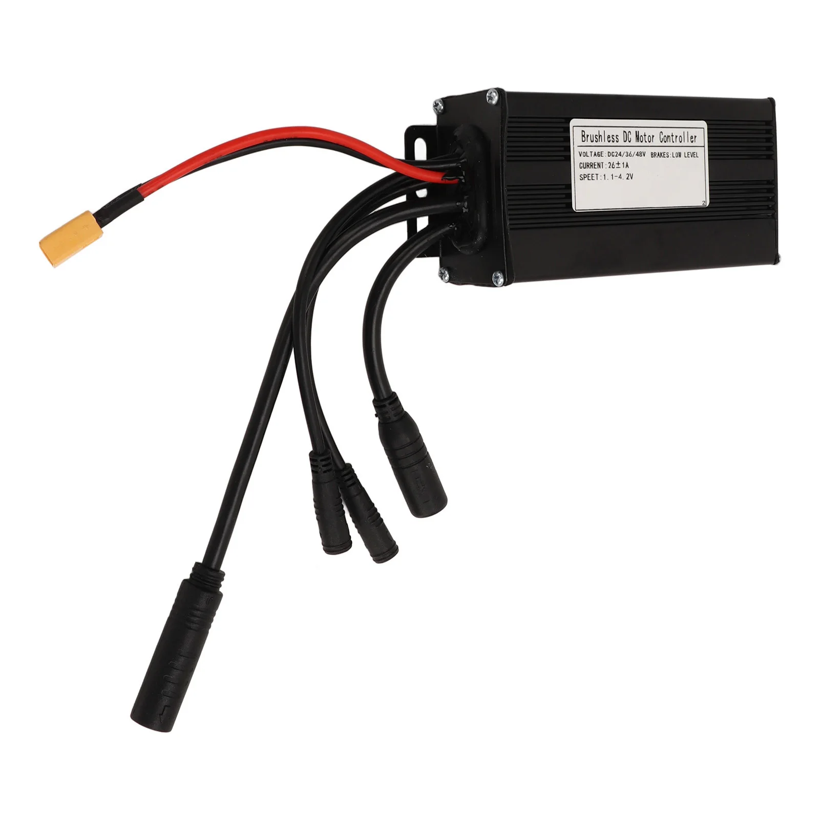Contrôleur de vélo électrique, 24V 36V 48V 26A, 3 modes, onde sinusoïdale, connecteur étanche pour scooter