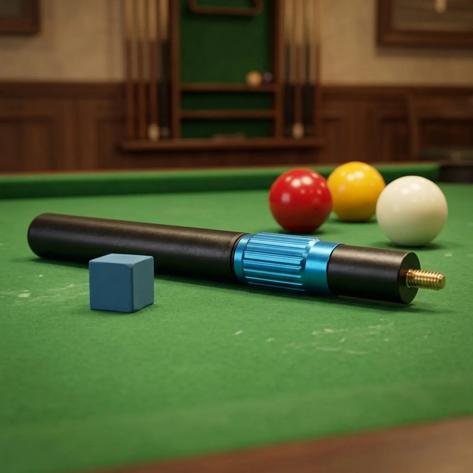Adjustable Telescopic Billiards Cue Extension End Lengthener Aluminum Alloy for Snooker and Pool Cue Performance