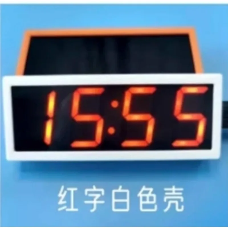 NTP خدمة الوقت مزامنة الوقت التلقائي 0.8 بوصة أنبوب رقمي LED وحدة الساعة يعتم ذكي