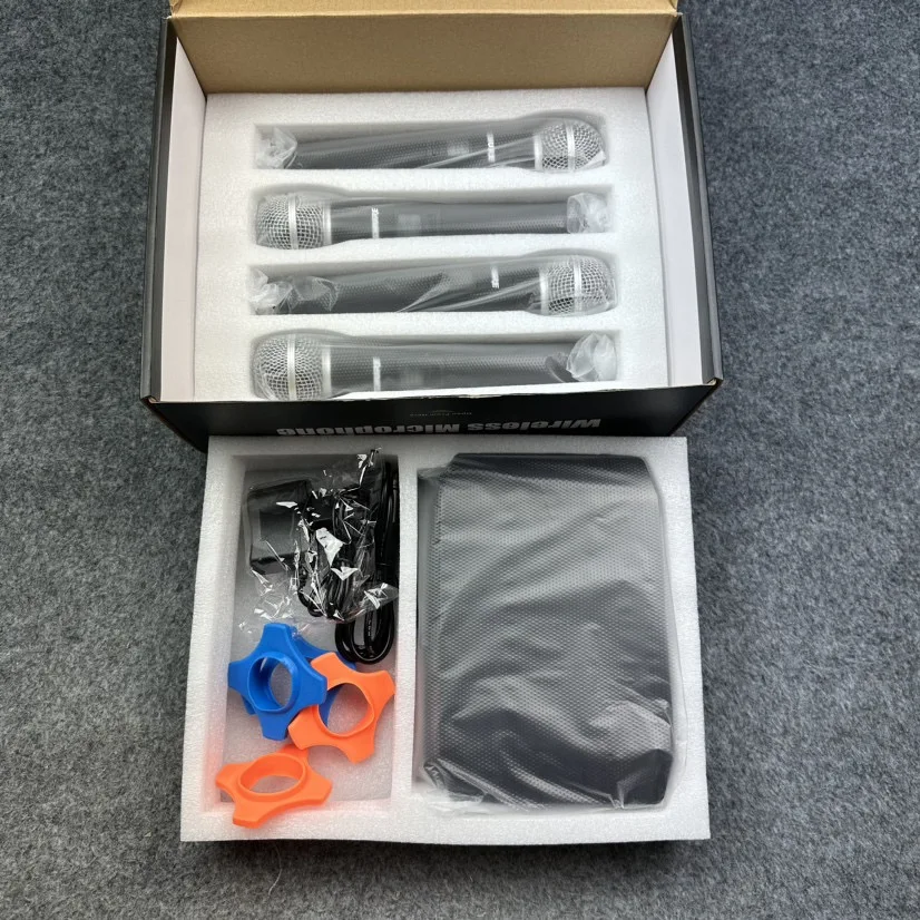 Original Shure SM58-V4 (1 Drag 4) Live Vocal Microphone Professional UHF Dynamic SHURE SM58 4-in-1 Wireless Microphone Set