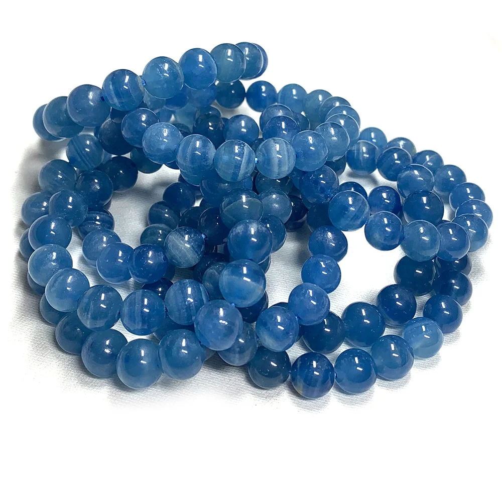 

Veemake Natural Danburite Larimar Blue Calcite Rhodochrosite Montebrasite Meteorite Sugilite Phantom Quartz Round Bracelets