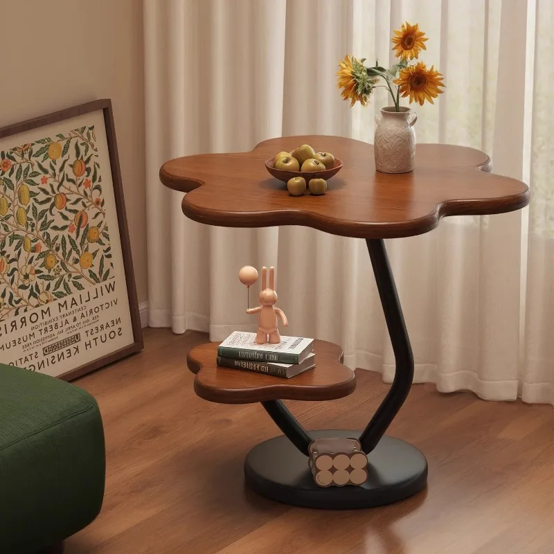 Creative Small Coffee Table Living Room Sofa Side Internet Celebrity Cream Wind Bedside Table Shelf Coffee Table Mesa Cofee