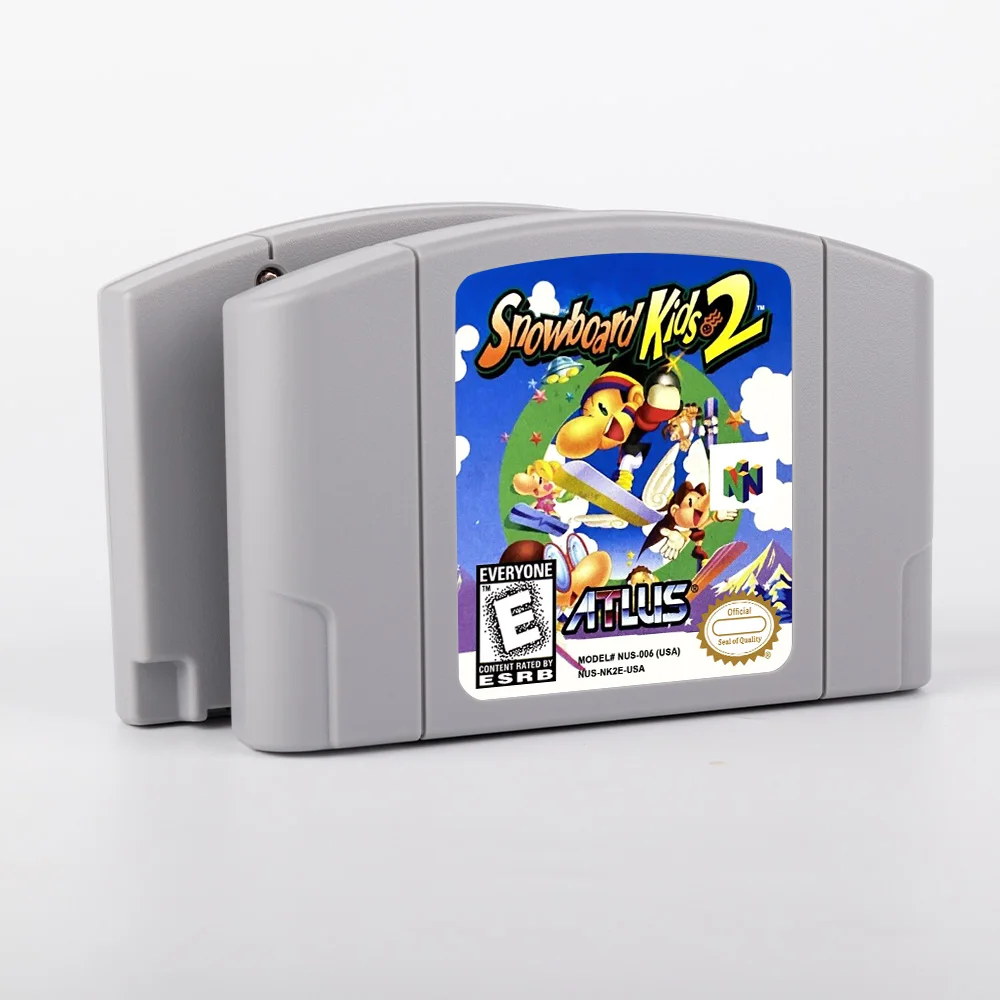 Snowboard Kids 1 2 64 Bit Game Cartridge USA NTSC version or EUR PAL version For N64 Consoles